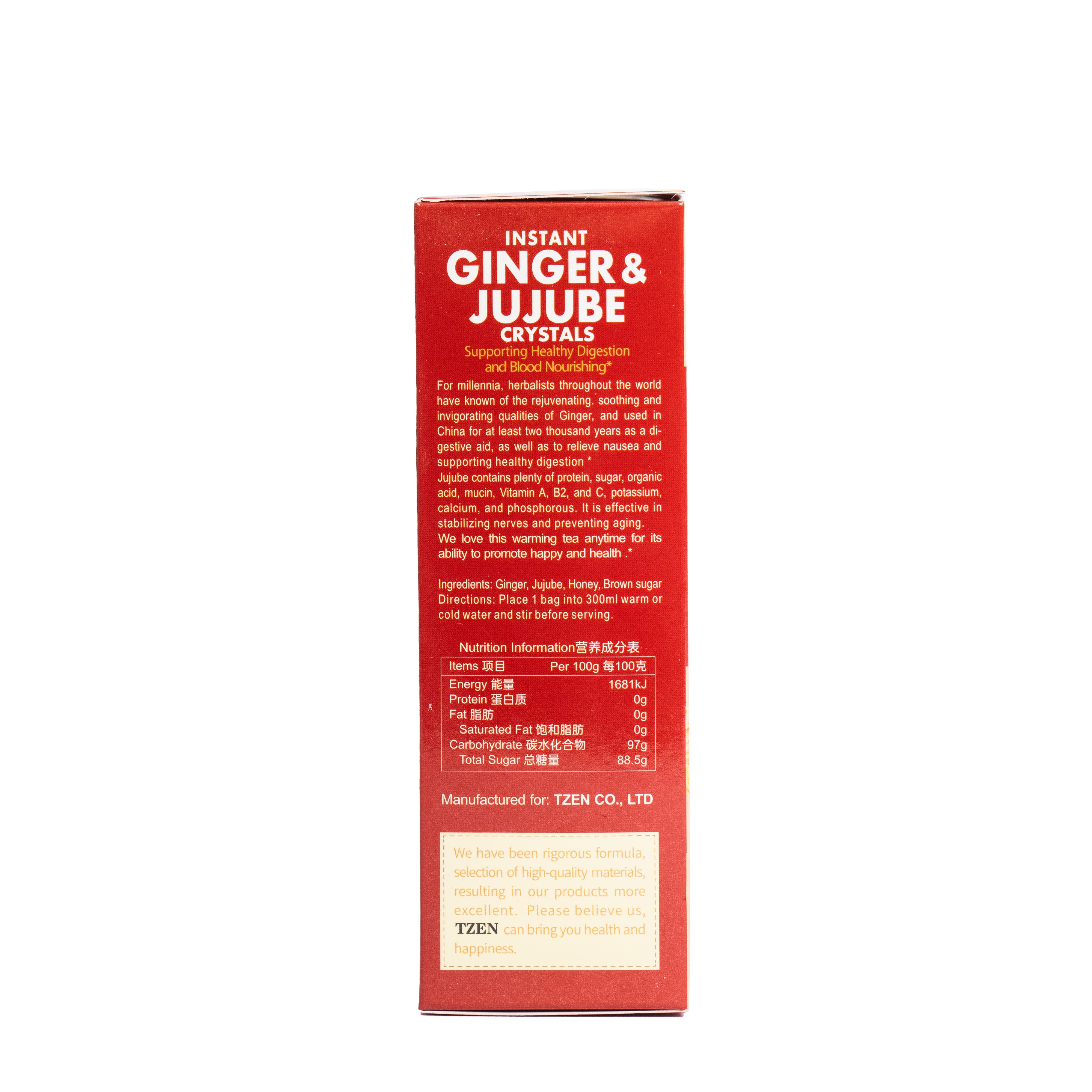 Tzen Instant Ginger & Jujube Crystals