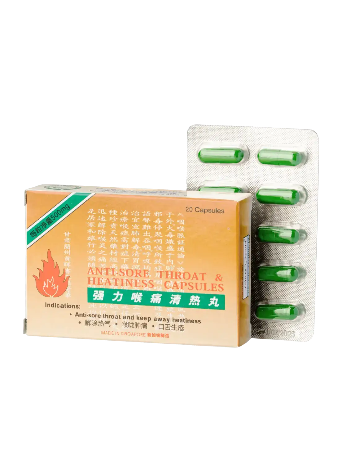 Nature Growth Anti-Sore Throat & Heatiness Capsules